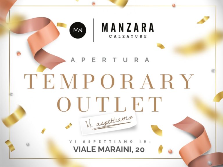 In viale Maraini a Rieti c’è il Temporary Outlet di Manzara Calzature