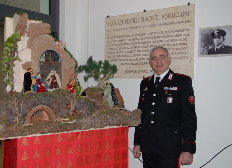 Il presepe dell’Arma Carabinieri di Rieti realizzato dal maresciallo capo Enrico Longobardi