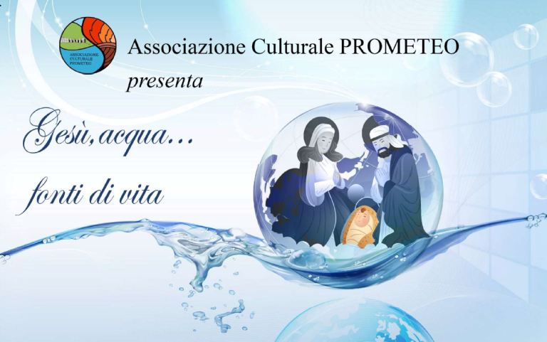 L’Associazione Prometeo inaugura il presepe “Gesù, acqua, fonti di vita” a Castel Sant’Angelo