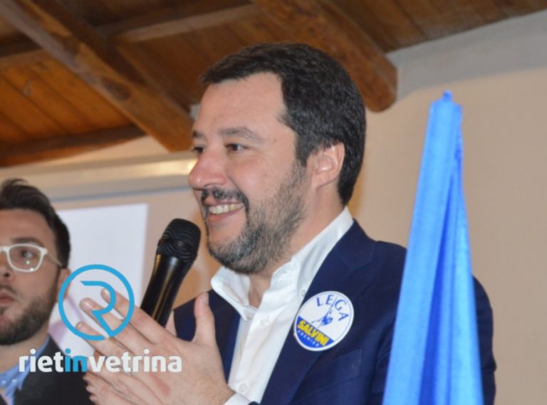 Il Ministro Matteo Salvini a Rieti l’11 gennaio. Calisse: “Occasione in più per conoscere da vicino il  territorio”