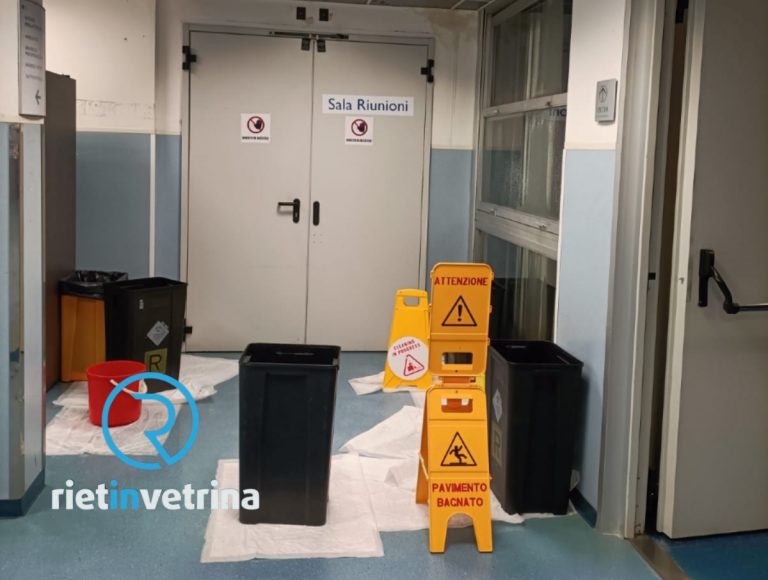 SEI TU IL REPORTER – Maltempo, piove anche nel reparto Malattie Infettive del de Lellis
