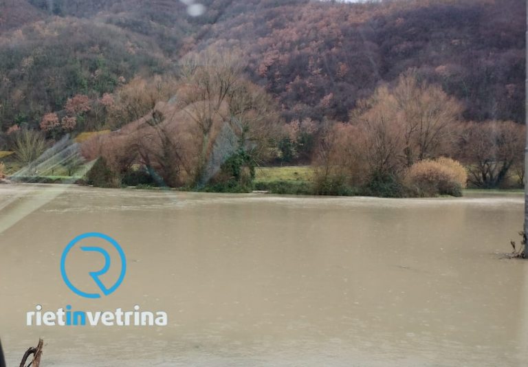 Cittaducale,  il Velino inizia a far paura