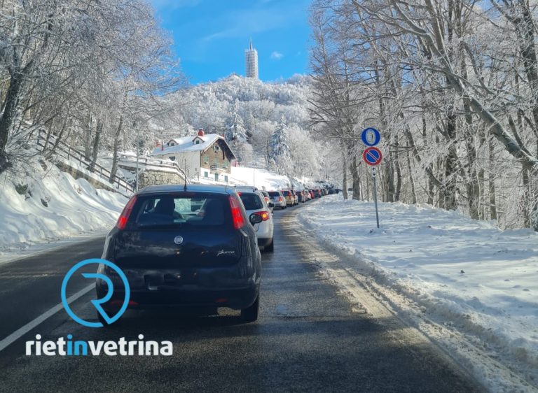 Tutti al Terminillo! Lunghe code per arrivare sulla nostra montagna