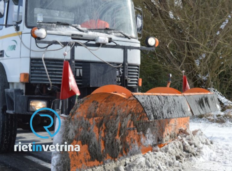 Neve a Rieti, attivati gli spazzaneve