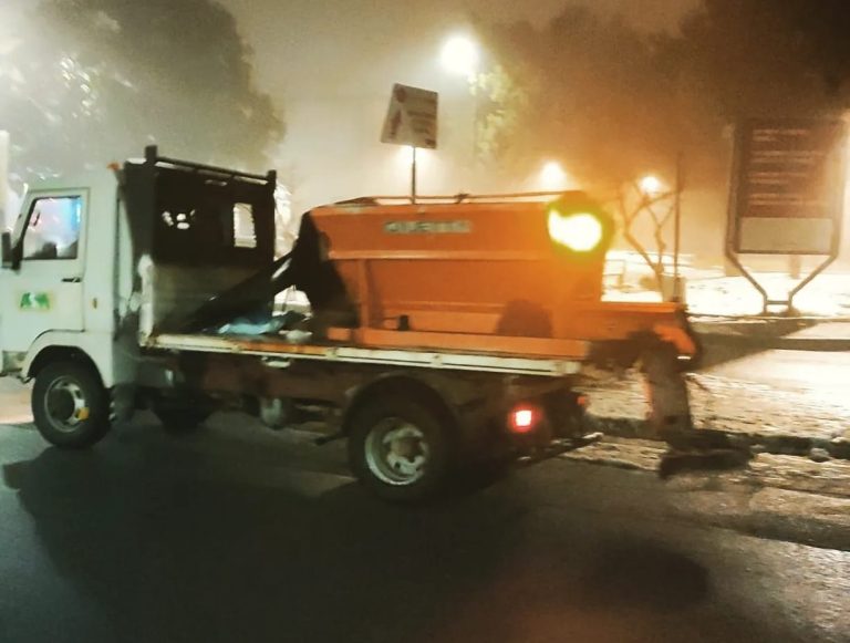 Spargimento sale, nella nottata tra il 24 e il 25 gennaio operatori e mezzi comunali impegnati con ASM sul territorio