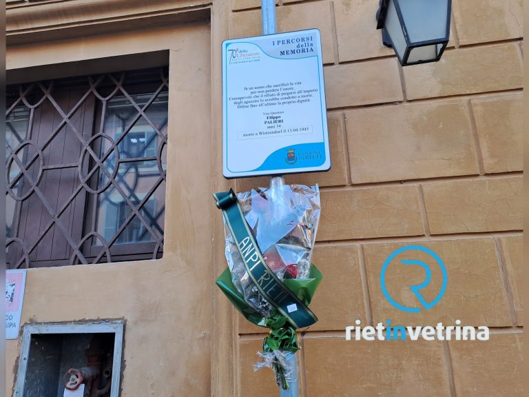 Giornata della Memoria, ANPI depone fiori sulla targa in memoria di Filippo Palieri