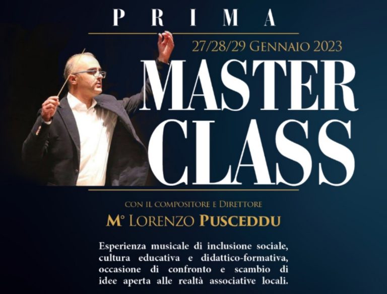 Al Teatro Sant’Agostino di Antrodoco Master Class con il M° Lorenzo Pusceddu