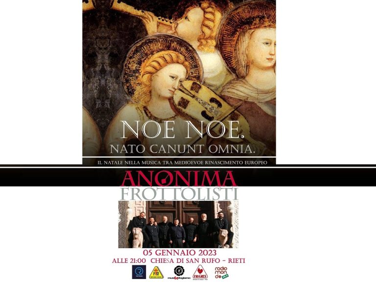 Il 5 gennaio l’Anonima Frottolisti in concerto nella Chiesa di San Rufo