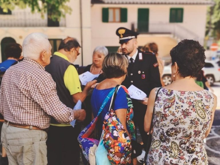 Campagna informativa dell’Arma Carabinieri per gli anziani: 78 gli incontri tenuti