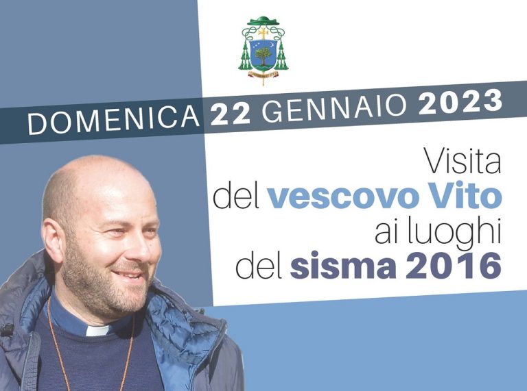 Il 22 gennaio il nuovo vescovo Vito Piccinonna sarà in visita ad Amatrice e Accumoli