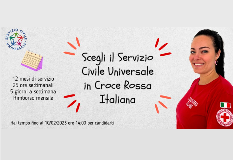 Servizio Civile con Croce Rossa. Iscrizioni aperte