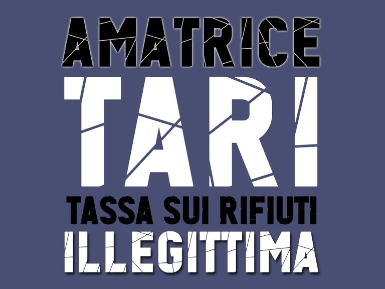 Amatrice e Frazioni: “TARI illegittima. Utilizzate tariffe 2014 dove erano previsti raccolta differenziata e più servizi di oggi”