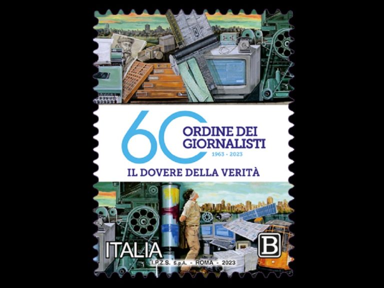 Emesso francobollo dedicato al 60° anniversario costituzione Ordine dei Giornalisti