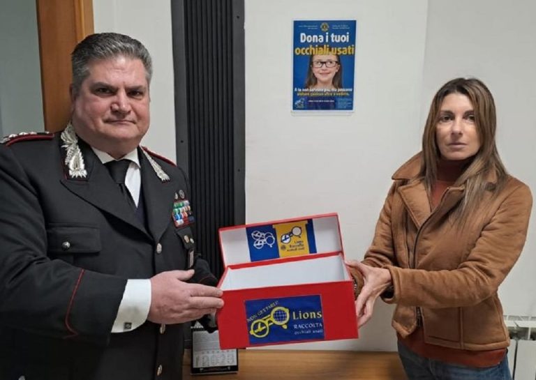 Iniziativa benefica Carabinieri – Lions Flavia Gens. Nasce punto raccolta per occhiali usati