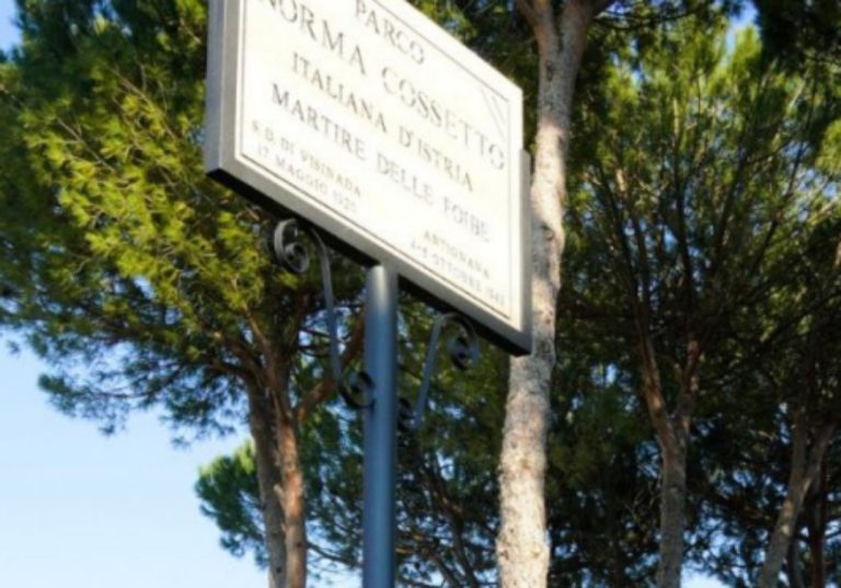 Intitolato a Norma Cossetto l’ex Parco dell’Elefante