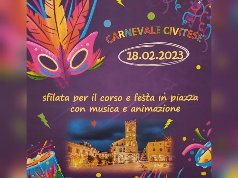 Tutto pronto per il Carnevale Civitese 2023
