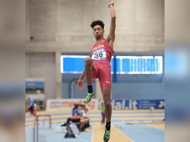 Ad Ancona il reatino Mattia Furlani è bronzo nel Salto in Lungo