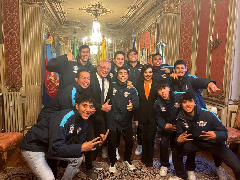 La NPC Rieti accolta all’ambasciata colombiana a Roma per il progetto dedicato ai giovani cestisti