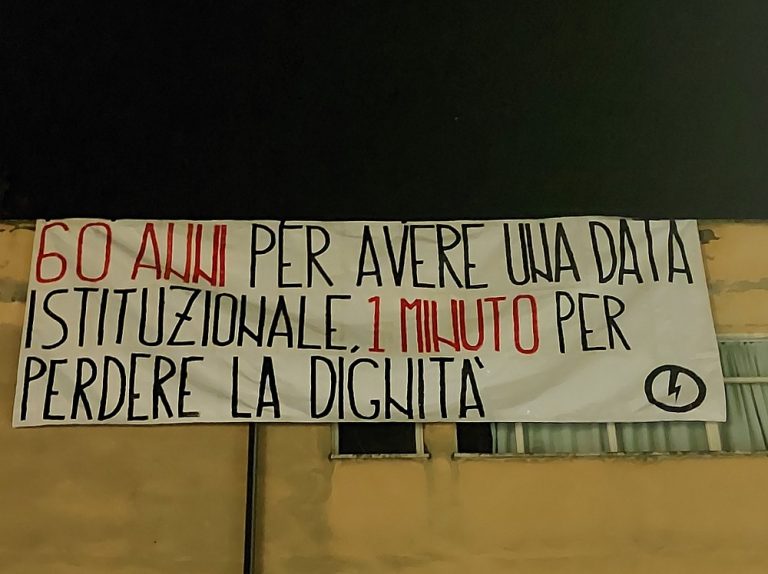 Alla scuola Basilio Sisti di Rieti affisso striscione dal Blocco Studentesco: “Il ricordo non può essere negato”