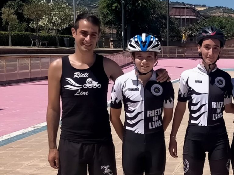 Ai Campionati italiani federali pattinaggio indoor Leonardo Laureti e Giulia Paolantoni di Rieti