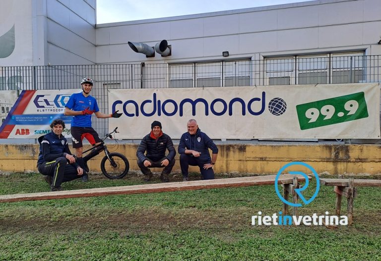 Cesar Cañas dalla Spagna al Bike Park di Rieti con Fabio e Diego Crescenzi e il Commissario Tecnico Angelo Rocchetti