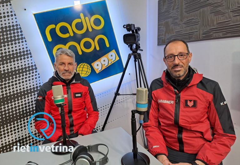 ► VIDEO – Il maresciallo ordinario Tatti e l’appuntato scelto Novelli (Carabinieri – Meteomont) ospiti di Rietinvetrina e Radiomondo