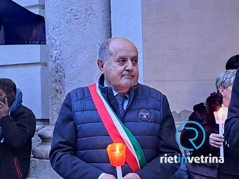 ►VIDEO – Fiaccola Benedettina a Rieti, le parole del sindaco Pierluigi Altavilla sindaco di Norcia