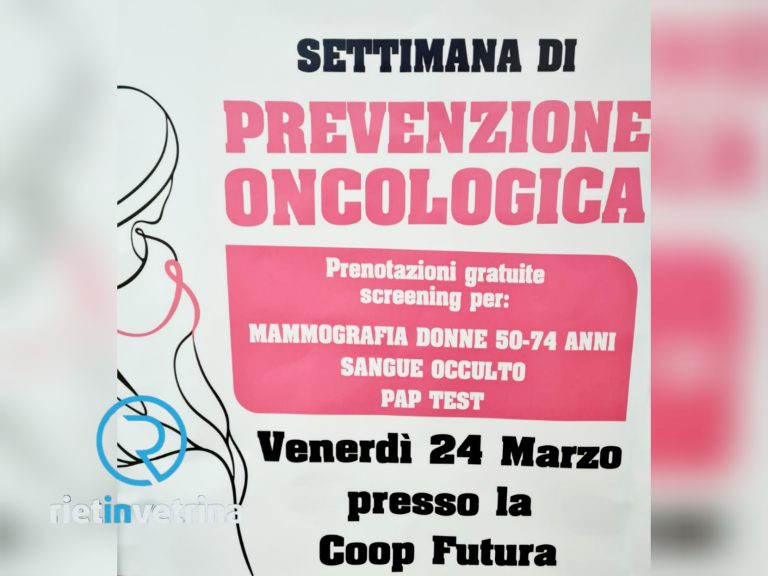 Alla Coop Futura con LILT Rieti giornata di prenotazioni gratuite per screening mammografia, sangue occulto e pap test