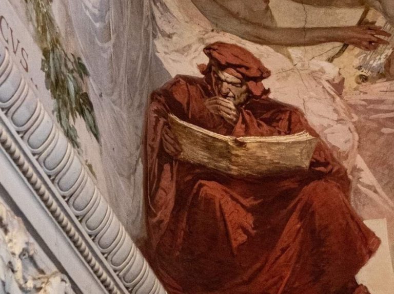 25 marzo – Dantedì, Rieti celebra Dante con il fregio di Antonino Calcagnadoro dedicato a “Le Arti”