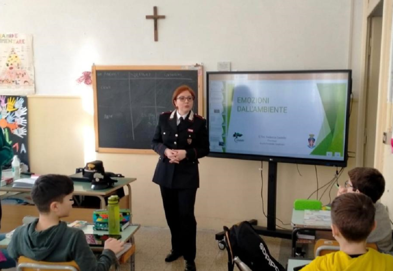 Progetto di Psicologia Ambientale della Scuola Forestale Carabinieri negli istituti scolastici reatini