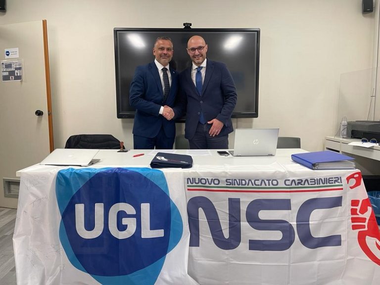 Firmato accordo tra UGL Lazio e Nuovo Sindacato Carabinieri