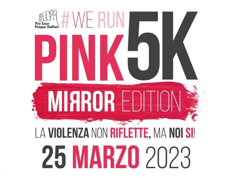 Il 25 marzo al Castello di Frasso Sabino #WeRunPink5k 2023. Donazioni in favore del Centro Antiviolenza Angelita