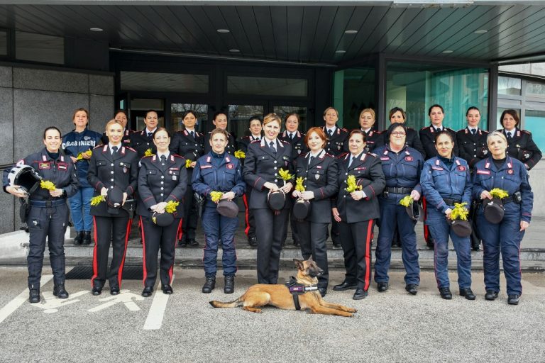 Anche le donne dell’Arma Carabinieri di Rieti festeggiano l’8 marzo