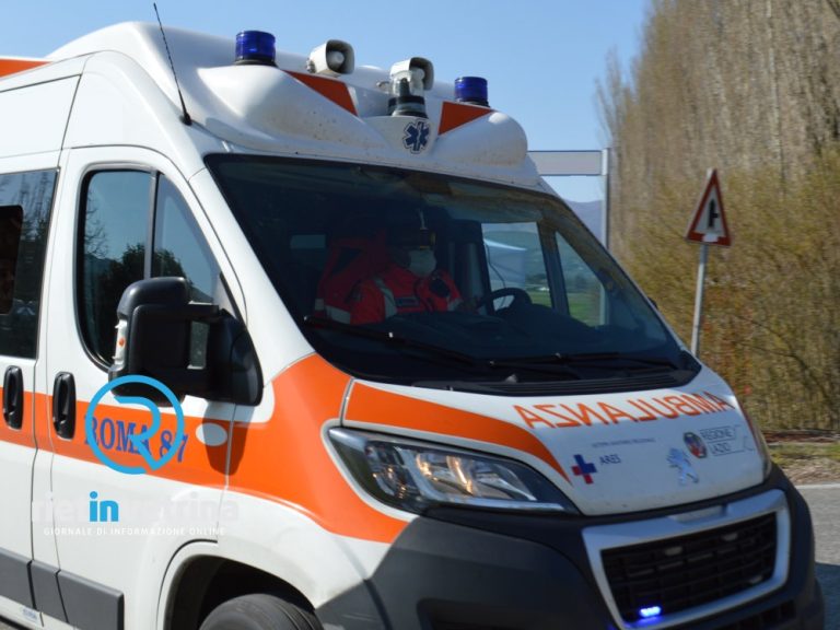 Frontale zona Rocca Sinibalda: grave una persona