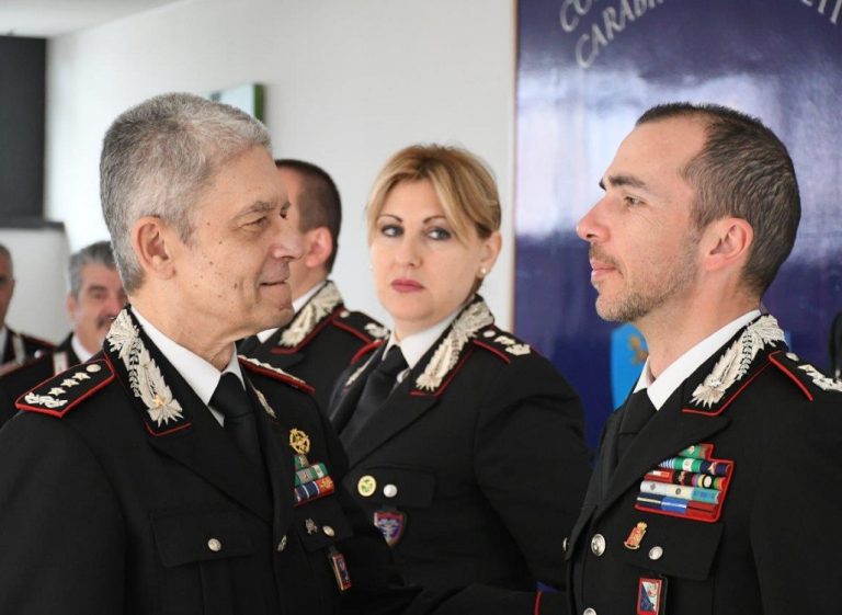 Il generale di corpo d’armata Antonio De Vita in visita al Comando Provinciale Carabinieri Rieti
