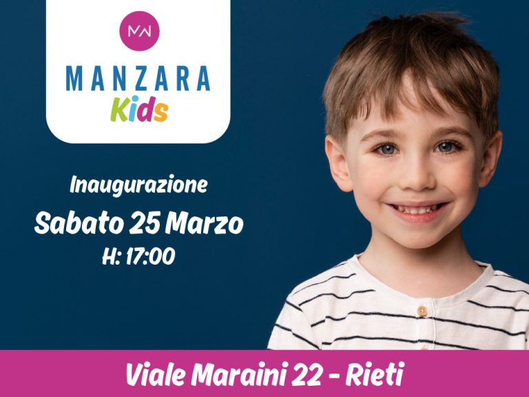 Per la generazione Alpha il 25 marzo apre a Rieti “Manzara Kids”