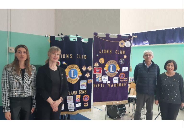 Lions Club Flavia Gens e Rieti Varrone presentano ai ragazzi il “Progetto Martina”