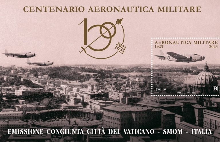 Emessi otto francobolli celebrativi dell’Aeronautica Militare