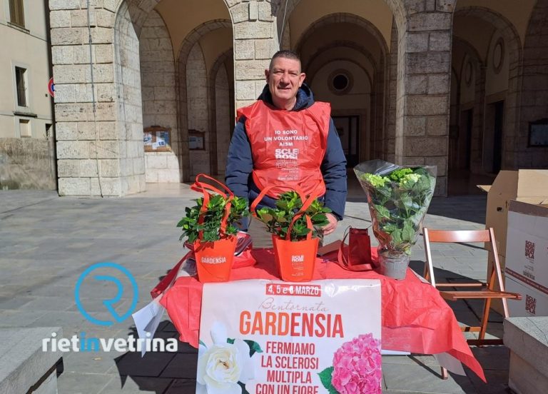 “Bentornata Gardensia AISM”, a Rieti l’8, 9, 10 marzo