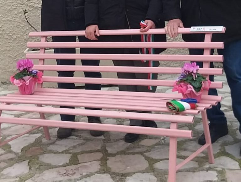 Due panchine rosa saranno installate al de Lellis e al Materno Infantile della stessa ASL