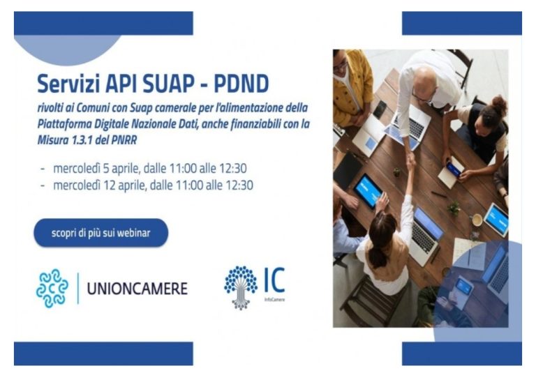SUAP e DIRE, tre webinar per Comuni e imprese per scoprire i nuovi servizi ed adempimenti