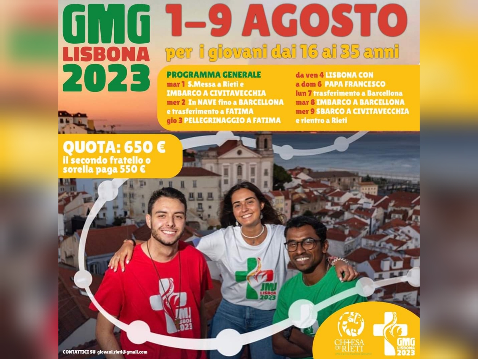 Giornata Mondiale Della Gioventù 2023 Giornata Mondiale della Gioventù 2023, ancora pochi posti per
