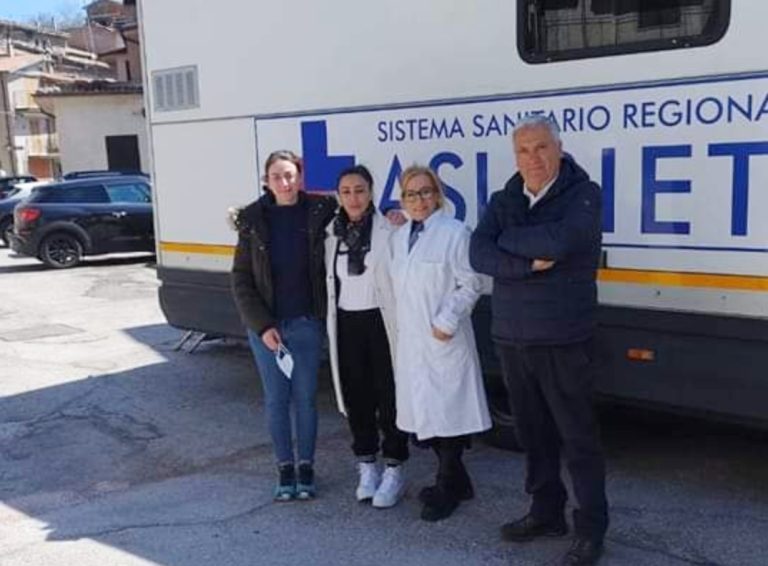 Il camper ASL ha raggiunto Colle di Tora