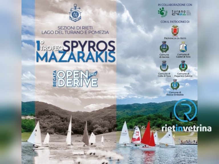 Dal 2 al 4 giugno al Lago del Turano il 1° Trofeo Spyros Mazarakis