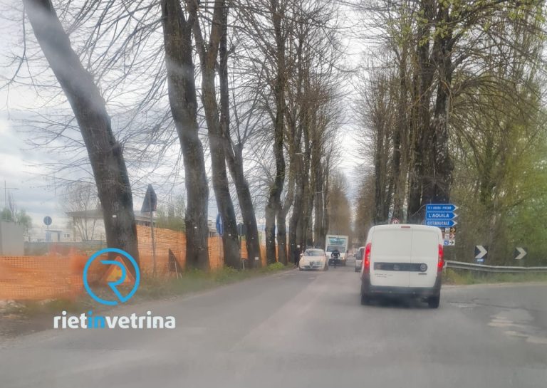 Incidente sulla Salaria per Roma alle porte di Rieti
