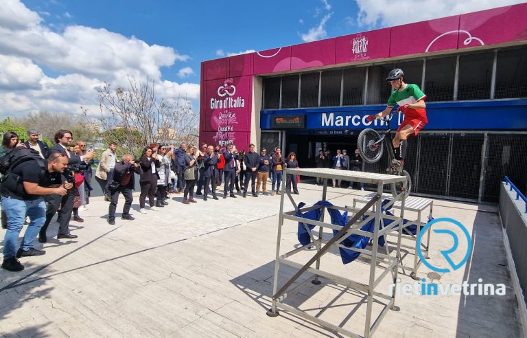 Diego Crescenzi a Roma come unico ospite speciale per l’inaugurazione del Murales alla Metro Marconi