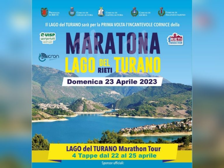 Il 23 aprile la 1° Maratona Lago del Turano