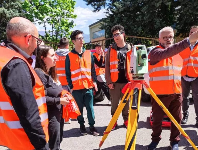 Progetto “Dalla Groma al Drone”, la quarta e quinta CAT Rieti effettuano rilievi con drone