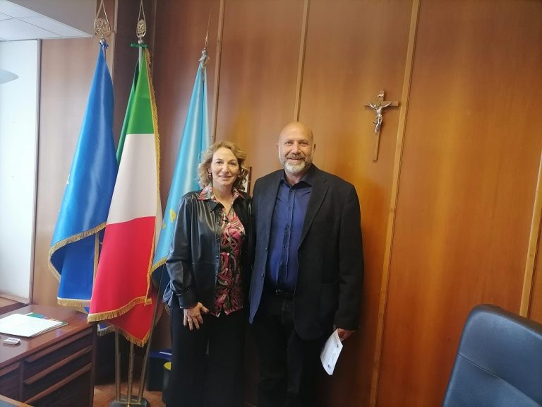 Il sindaco di Amatrice Cortellesi ricevuto dall’assessora regionale Baldassarre
