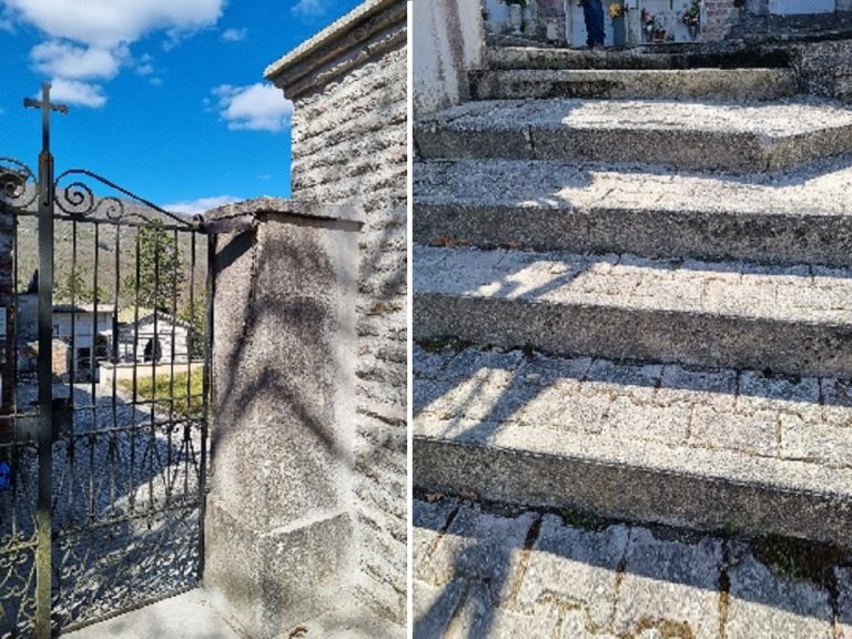 Sopralluogo nel Cimitero di Cerchiara, sistemati ingresso e scalinata interna